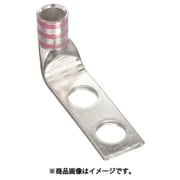 LCDX1/0-56DF-X [銅製圧縮端子 2穴 電線サイズ AWG 1/0 取付穴サイズ 86mm 取付穴間隔 254mm バレル角度 90度]