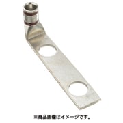 LCDX2-14AF-E [銅製圧縮端子 2穴 電線サイズ AWG2 取付穴サイズ 69mm 取付穴間隔 160mm バレル角度 90度]