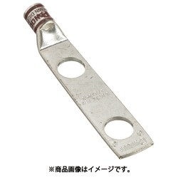 銅製圧縮端子 2穴 電線サイズ AWG2 取付穴サイズ 86mm 取付穴間隔 254mm LCDX2-56D-E