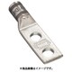 LCDX4-14B-L [銅製圧縮端子 2穴 電線サイズ AWG4 取付穴サイズ 69mm 取付穴間隔 191mm]