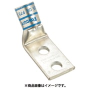 LCDX6-38DH-L [銅製圧縮端子 2穴 電線サイズ AWG6 取付穴サイズ 104mm 取付穴間隔 254mm バレル角度 45度]