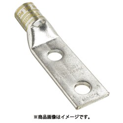 銅製圧縮端子 2穴 電線サイズ 750 kcmil 取付穴サイズ 135mm 取付穴間隔 445mm LCDX750-12-3