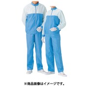 S3104WB-LL [クリーンウェア 男女共用 上衣 S3104WB 上 ホワイト×ブルー LL]