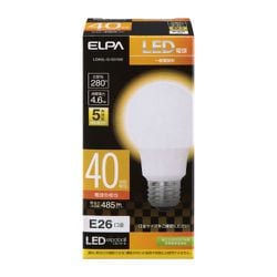 一般電球型LED電球 40W型相当 電球色 口金E26 LDA5L-G-G5102