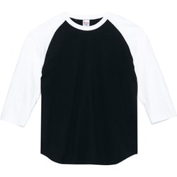 5.6オンス CRB ヘビーウェイトベースボールT ブラック×ホワイト S [Tシャツ]