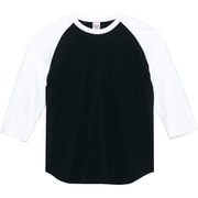 5.6オンス CRB ヘビーウェイトベースボールT ブラック×ホワイト M [Tシャツ]