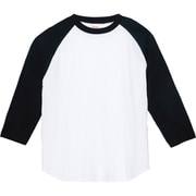 5.6オンス CRB ヘビーウェイトベースボールT ホワイト×ブラック L [Tシャツ]