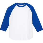 5.6オンス CRB ヘビーウェイトベースボールT ホワイト×Rブルー XL [Tシャツ]