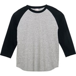 5.6オンス CRB ヘビーウェイトベースボールT モクグレー×ブラック L [Tシャツ]