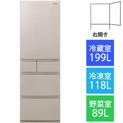 ヨドバシ.com - パナソニック Panasonic NR-E418EX-N [冷蔵庫 （406L・右開き） 5ドア EXシリーズ 除菌機能