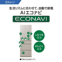 ヨドバシ.com - パナソニック Panasonic 冷蔵庫 （406L・右開き） 5ドア EXシリーズ 除菌機能 グレインベージュ NR- E418EX-N 通販【全品無料配達】