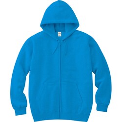 ジップアップパーカー キッズ ジュニア 8.4オンス MLZ ジップアップライトパーカー オーシャンブルー 130cm