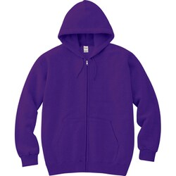 ジップアップパーカー 8.4オンス MLZ ジップアップライトパーカー バイオレット 2XL