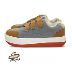 TG-2052 GRAY/BROWN S [GODDESS ゴッデス☆ベルクロスニーカー+enbridgeインソール 厚底 アッパー素材：合成皮革 ソール素材：合成ラバー+合成素材 グレイブラウン サイズ：S]