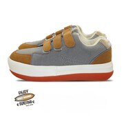 TG-2052 GRAY/BROWN LL [GODDESS ゴッデス☆ベルクロスニーカー+enbridgeインソール 厚底 アッパー素材：合成皮革 ソール素材：合成ラバー+合成素材 グレイブラウン サイズ：LL]