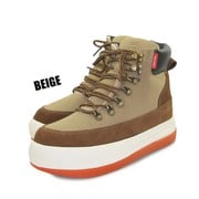 TG-2058 BEIGE LL [GODDESS ゴッデス☆マウンテンブーツ ボーダー スニーカー +enbridgeインソール 厚底 アッパー素材：合成皮革 ソール素材：合成ラバー+合成素材 ベージュ サイズ：LL]