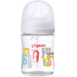母乳実感ガラス 160ml（Zoo） 0カ月～ 母乳実感乳首SS（丸穴）付き
