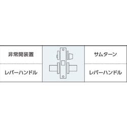 MIWA 住宅内部専用レバーハンドル錠ケース非常開装置付き ZLC-6 TRZLC-6