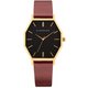 Ewalu レディース レザーベルト 36mm×39mm レッド 正規品 1年保証 GBK01