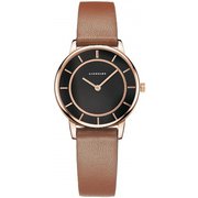 La lino レディース レザーベルト 32mm ブラウン 正規品 1年保証 LLBK02