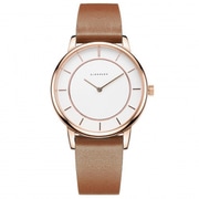 La lino ユニセックス レザーベルト 38mm ブラウン 正規品 1年保証 LLWTM02