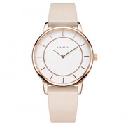 La lino ユニセックス レザーベルト 38mm ベージュ 正規品 1年保証 LLWTM06