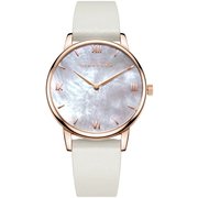 Luana ユニセックス レザーベルト 38mm ホワイト 正規品 1年保証 P01