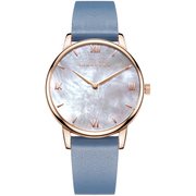 Luana ユニセックス レザーベルト 38mm ブルー 正規品 1年保証 P05
