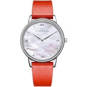 Luana ユニセックス レザーベルト 38mm オレンジ 正規品 1年保証 S04