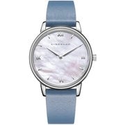 Luana ユニセックス レザーベルト 38mm ブルー 正規品 1年保証 S05