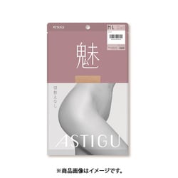 アスティーグ ＜魅＞オールスルー（切替えなし）ストッキング L-LL シアーベージュ AP6004