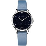 Makana レディース レザーベルト 32mm ブルー 正規品 1年保証 MS05L