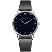 Makana ユニセックス レザーベルト 38mm ブラック 正規品 1年保証 MS07