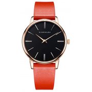 ユニセックス レザーベルト オレンジ 正規品 1年保証 Manoa LB02 38mm