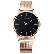 ユニセックス ステンレスベルト ゴールドメッシュ 正規品 1年保証 Manoa LB04 38mm