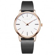 ユニセックス レザーベルト ブラック 正規品 1年保証 Manoa LS03 38mm