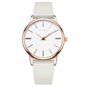 ユニセックス レザーベルト ホワイト 正規品 1年保証 Manoa LS05 38mm