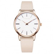ユニセックス レザーベルト ベージュ 正規品 1年保証 Manoa LS06 38mm