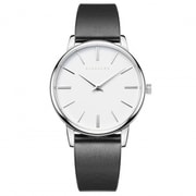 ユニセックス レザーベルト ブラック 正規品 1年保証 Manoa S03 38mm
