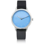 Pilina レディース レザーベルト 32mm ブル-/ブラック 正規品 1年保証 BL02L