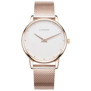 Pumehana ユニセックス ステンレスベルト 38mm ピンクゴールドメッシュ 正規品 1年保証 PHM04