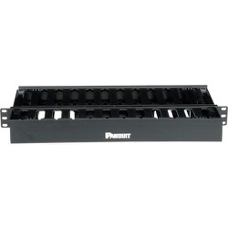 WMPSE [ヒンジ式ダクト型 水平ケーブル管理パネル 両面ダクト 1U]