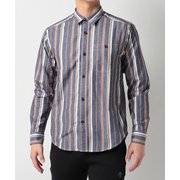 ストライプロングスリーブシャツ Stripe L/S Shirt TOMTJB74 (NVS)ネイビーストライプ Sサイズ [アウトドア シャツ メンズ]
