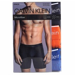 Calvin Klein Men's Boxer Brief Microfiber 3 Packs Black NP20330 914