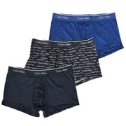 Men’s Micro Plus Low Rise Trunk 3-Pack（3枚組） Shoreline/Lucent Logo Print Shoreline/Mazarine L 並行輸入品 NP2034O 460