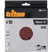 TPTA12453907 [ギヤード オービタル サンダー用 サンディングディスク 150mm ＃80 10枚入]