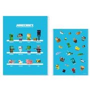 MCT-PO-SG Minecraft（マインクラフト） ポケット付きクリアファイル 集合 [キャラクターグッズ]