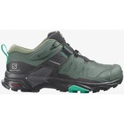 X ULTRA 4 GORE-TEX W L41623200 DUCK GREEN/BLACK/MINT LEAF 24.5cm [ハイキングシューズ レディース]
