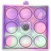 プッシュポップハンドスピナー パープルスクエア