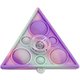 プッシュポップハンドスピナー パープルトライアングル